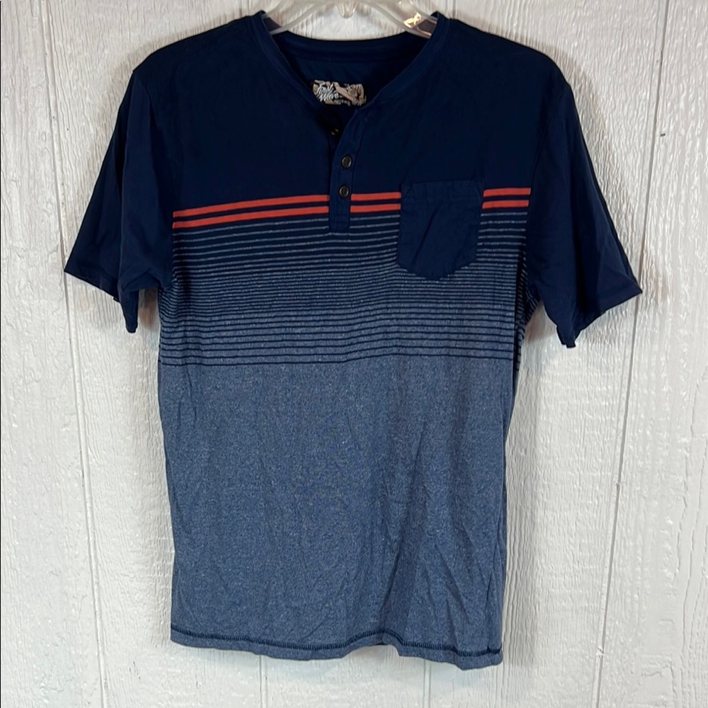 Boys First Wave Blue and Red Short Sleeve Tee